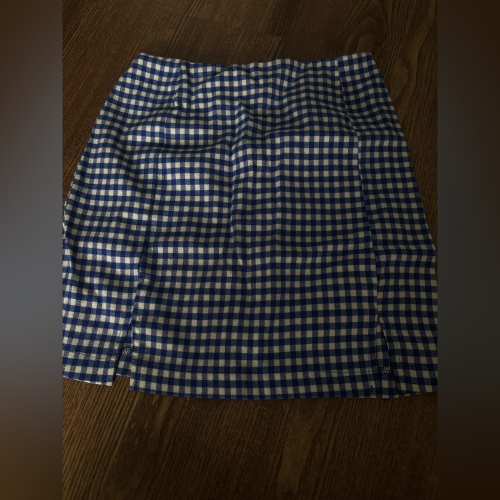 Blue Love On A Hanger Skirt with slits in front